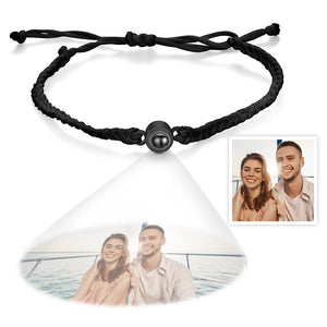 Custom Photo Projection Bracelet Simple Woven Couple Gifts For Couple