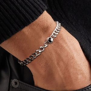 Custom Memorial Photo Projection Bracelet Vintage Bracelet Father's Day Gift