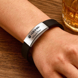 Scannable Photo Spotify Code Bracelet Men's Bracelet Custom Spotify Code Bracelet Stainless Steel Best Creative Gifts for Him