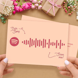 Scannable Spotify Code Music Cards with Your Favorite Song Mother's Day Gifts