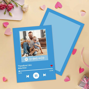 Custom Scannable Spotify Code Music Cards with Your Favorite Song Father's Day Gifts