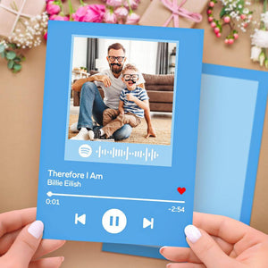 Custom Scannable Spotify Code Music Cards with Your Favorite Song Father's Day Gifts