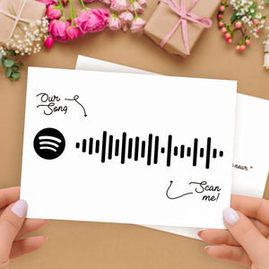Custom Simple Spotify Code Music Cards With Your Song