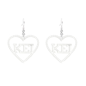 Custom Name Earring Acrylic Earrings Personalized Love Dangle Earrings For Her