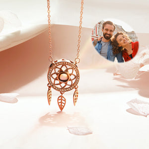 Custom Projection Necklace Custom Photo Dream Catcher Rhinestone Creative Gifts