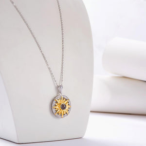 Custom Photo Necklace Projection Sunflower Simulation Fun Gifts