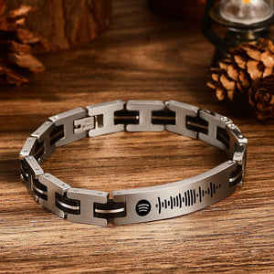 Scannable Custom Spotify Code Bracelet Music Gifts for Man