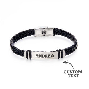 Custom Engraved Man Bracelet Fashion Gift for Him