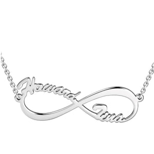 Infinity Custom Name Necklace Silver Jewelry Valentine's Gift For Her