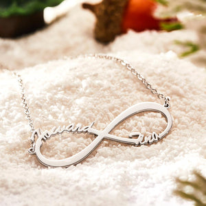 Infinity Custom Name Necklace Silver Jewelry For Her