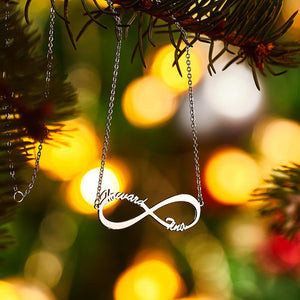 Infinity Custom Name Necklace Silver Jewelry For Her
