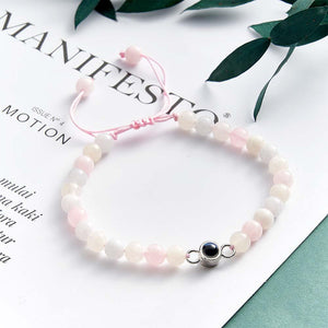 Personalized Photo Projection Beads Bracelet Sincere Gift For Her