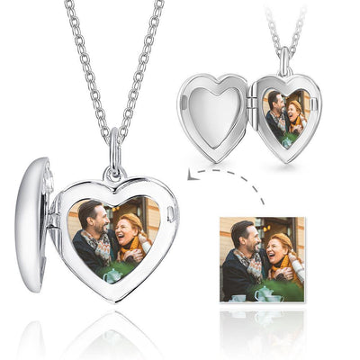 Congrats Grad Gifts Engraved Heart Photo Locket Necklace - YourPhotoNecklaceuk