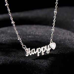 Custom Engraved Necklace Name Creative Rhinestones Commemorative Gifts
