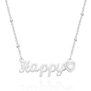 Custom Engraved Necklace Name Creative Rhinestones Commemorative Gifts