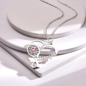 Custom Birthstone Engraved Necklace Tennis Creative Name Gifts