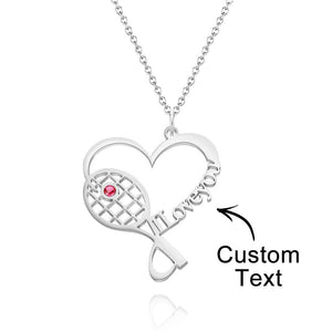 Custom Birthstone Engraved Necklace Tennis Creative Name Gifts