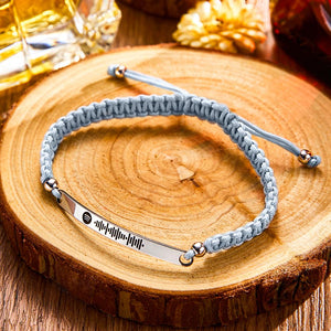 Custom Scannable Spotify Code Bracelet Weaved Music Gifts