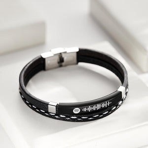 Scannable Spotify Code Custom Music Bracelet Leather Gifts