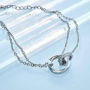 Elegant Couple Bracelet Custom Engraved Braided Bracelet Valentine's Day Gifts