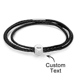 Custom Engraved Bracelet Simple and Versatile Valentine's Gift for Him