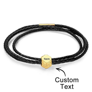 Custom Engraved Bracelet Simple and Versatile Valentine's Gift for Him