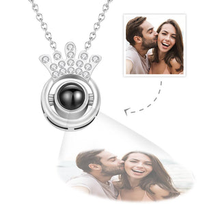 Custom Photo Projection Necklace Crown Creative Gifts