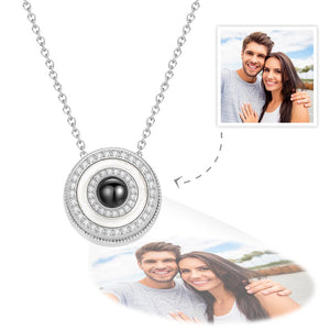 Custom Photo Projection Necklace Halo Photo Necklace Creative Gift