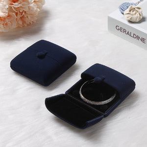 Bracelet Box Velvet Double Open Packaging Jewelry Box Blue Gifts' Box
