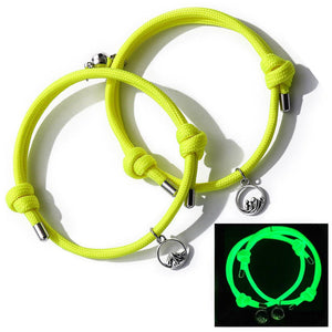 Luminous Couple Magnetic Bracelets Adjustable Bracelet Jewelry