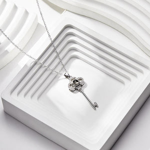 Custom Photo Projection Necklace Creative Key Necklace Birthday Gift