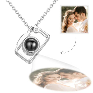 Custom Photo Necklace Projection Creative Camera Shape Gifts