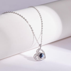 Necklace With Picture Inside Stone Photo Projection Jewelry Make Your Photo Necklace Annivery Gift